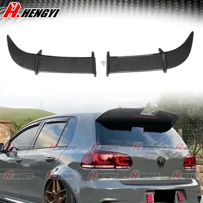 Rear Trunk Lip Roof Wing Spoiler Carbon Style For VW Golf 6 MK6 GTI 2010-2013 • $55.19