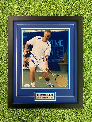 $289 • Buy John Mcenroe Signed 8x10 Photo JSA Auto Custom Framed Tennis