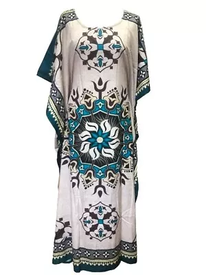 Plus Size Kaftan Tunic Dress  Free Size Fits 161820222426 • £8.99
