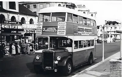Bus Photo: JCD75 Southdown MS (375).  1948 Leyland Titan PD2/1 / Leyland H28/26R • £1.65