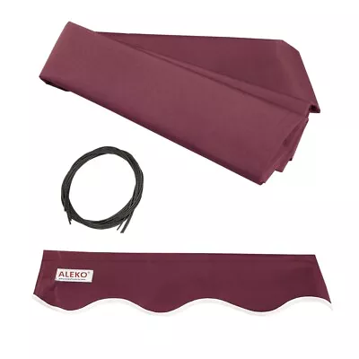 ALEKO Fabric Replacement For 13x10 Ft Retractable Awning Burgundy Color • $39