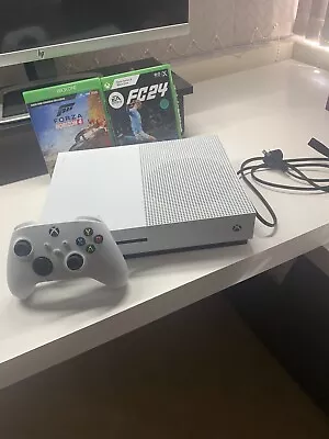 Microsoft Xbox One S 1TB White Console + Controller + 2 Games • $122.50