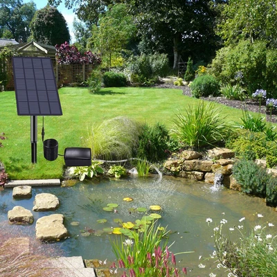 £23.99 • Buy Solar Panel Powered Water Oxygen Air Pump Pool Pond Fish Tank Aquarium Fountain
