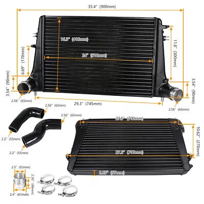 $379.89 • Buy Competition For VW MK5 MK6 1.6 2.0 Golf Jetta Passat Caddy Skoda Intercooler Kit