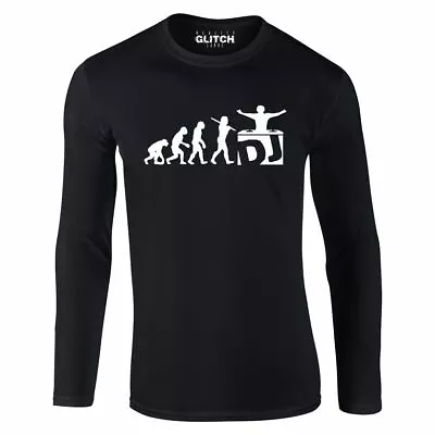 DJ Evolution Mens T-Shirt - Long Sleeve Music Party Ibiza Disco Club Dance Decks • $23.99