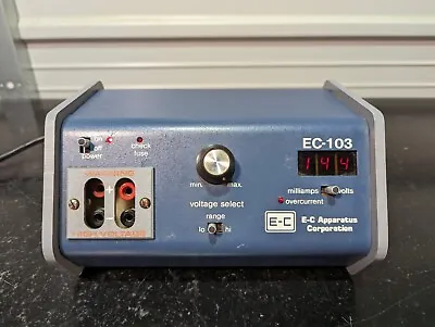 E-C Apparatus EC-103 Gel Electrophoresis Power Supply / 30 DAY GUARANTEE • $150