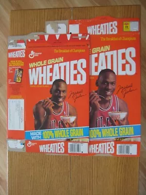 1991 Wheaties Michael Jordan Cereal Box Lot Of 2 And Tuff Stuff Newspaper Jordan • $23