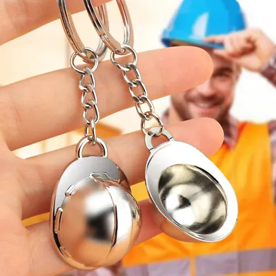3D Simulation Helmet Builder Construction Safety Hat Keychain Key Ring Souvenir • $6.59