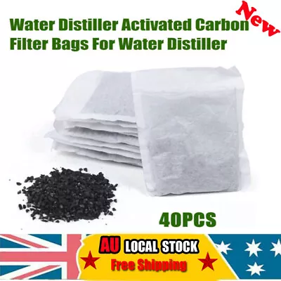 Water Distiller Charcoal Filters | Activated Carbon Pods | 40PCS • $44.65