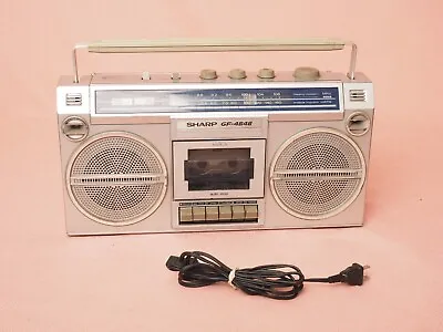 Sharp GF-4646 Boom Box Ghetto Blaster Tape Not Working Vintage 80s AM FM Stereo • $65