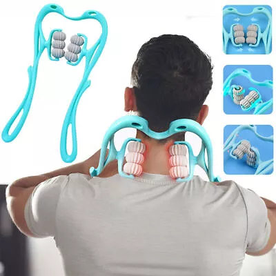 Neck Massager Therapy Neck And Shoulder Dual Trigger Point Roller Self-Massage • $7.99