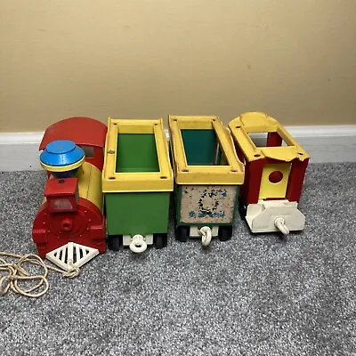 Vtg Fisher Price Little People Circus Train 1973 #991 Incomplete ROUGH Condition • $13.99