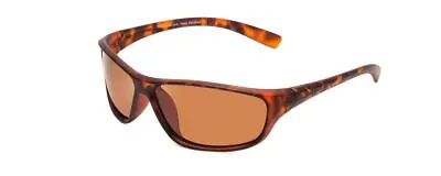 $30 • Buy Coyote P-38 Unisex Wrap Designer Polarized Sunglasses Matte Tortoise/Brown 65 Mm