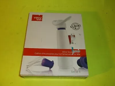 $16.99 • Buy Vacu Vin 5 Piece Wine Saver Nib