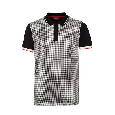 Merc London Mens Corona Dogtooth Polo Shirt • $52.23