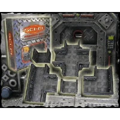 $99.95 • Buy Dwarven Forge Sci-Fi Passage Set SF-002 Starfinder Space Tiles Resin PAINTED NEW
