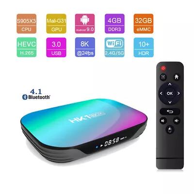 Lot Of 10/20 HK1 Box 4GB/32GB Android 9.0 Amlogic S905X3 Dual WiFi BT TV Box • $439.99