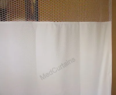 Curtain Natural 68Wx90 HOSPITAL CLINIC LAB Antibacterial Antimicrobial Medical  • $149