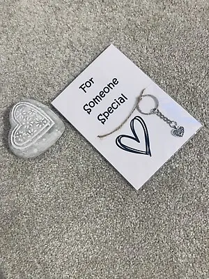 Someone Special Keyring Gift With Tibetan Silver Heart Charm • £2.99