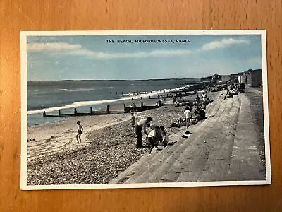 The Beach Milford On Sea Dennis Photoblue Postcard As Pictured. Free Postage • £6