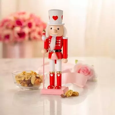 Decorative Red Valentine’s Day Nutcracker Wood 10  H • $35.95