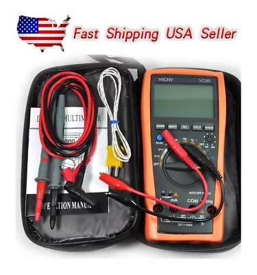 New VC99 3 6/7 Auto Range Digital Multimeter Thermomete Capacitance Resistance • $33.99