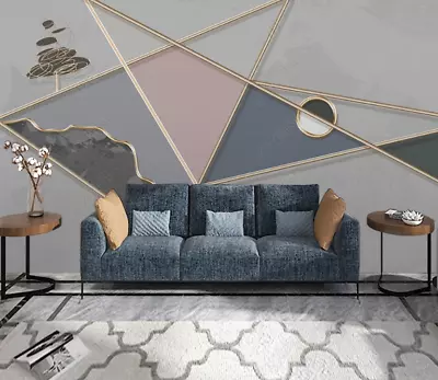 3D Abstract Geometry Triangle Self-adhesive Removable Wallpaper Murals Wall 94 • $39.14