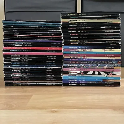 $110 • Buy Stereophile Magazine Lot 1984-1993 57 Volumes / Issues INCOMPLETE