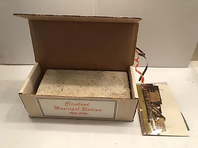 Vintage Cleveland Indians / Browns Brick From Cleveland Municipal Stadium In Box • $20