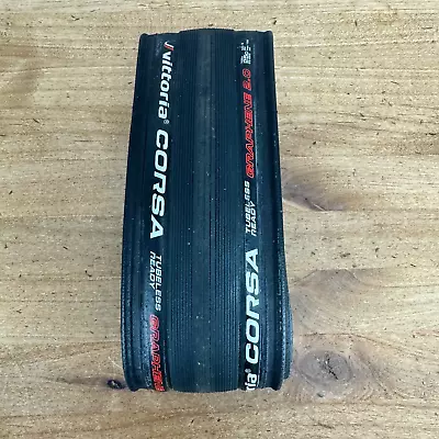 New Takeoff! Single Vittoria Corsa Graphene 2.0 700c X 25mm Tubeless Bike Tire • $45.95