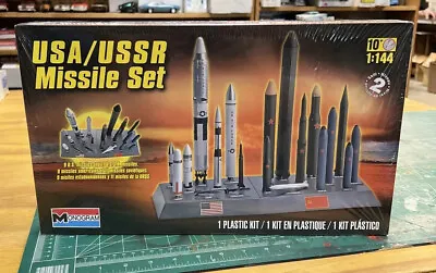 1:144 Monogram Scale Model Usa/ Ussr Missile Set  Vtg Nisb 20 Missiles #85-7860 • $55