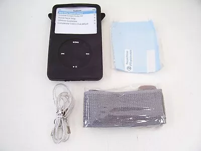 Cygnett Ipod Classic 80gb Running Case Cover Sleeve Armband Black Silicone Gym • $42.84