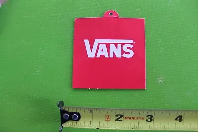 VANS Shoes Off The Wall Red White Classic OG Skateboarding Clothing Tag STICKER • $12