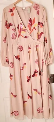 £75 • Buy Monsoon Embellished Wrap Dress Uk Size 16