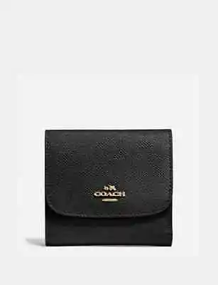 Coach Ladies Small Wallet Black Leather F87588 Brand New Sealed - RRP  £150 • £75