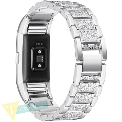 $17.09 • Buy Luxury Stainless Steel Wrist Watch Band Strap Bracelet Clasp For Fitbit Charge 2