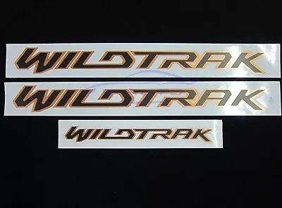 Set Orange Black Side Rear Sticker Decal For Ford Ranger Wildtrak Xlt 2021 2024 • $38.49