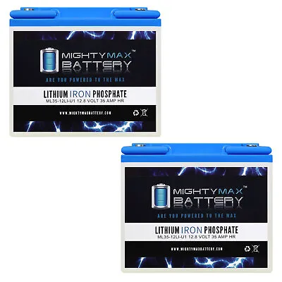 Mighty Max 12V 35AH U1 Lithium Replaces Everest Jennings Traveler Quest - 2 Pack • $319.95