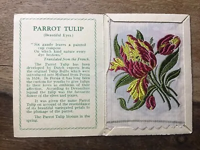 Kensitas Silk Flowers-PARROT TULIP-1930s-1st Series-#40-Medium-Folder • £1.75