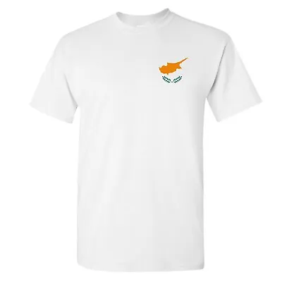 £9 • Buy Cyprus T Shirt - Cypriot Flag Tee In White Adult And Kid's Sizes