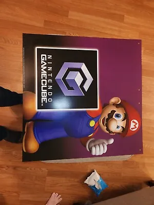 2003 Nintendo Gamecube Kiosk Store Display Sign Mario Holy Grail! Rare Plastic  • $399.99