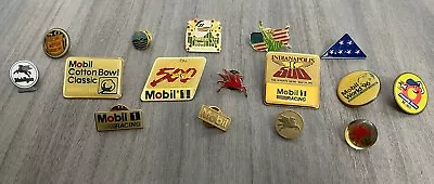 Vintage Mobil Oil Racing Pegasus Pins Collection & Others Lot Of 16 Indy 500 • $29.99