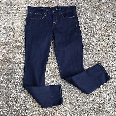 J Crew Toothpick 27 Ankle Dark Wash Denim Jeans • $16.80