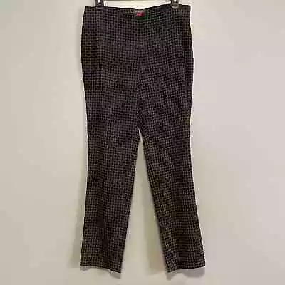 Vince Camuto Black Grey Geometric Print Dress Pants 6 • $19.99