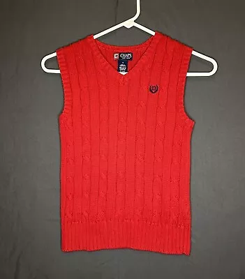 Chaps Kids Sweater Vest Red Size 7 -a66k • $10