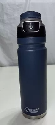 Coleman Autoseal FreeFlow Stainless Steel Insulated Water Bottle 24 Oz Blue • $14.99