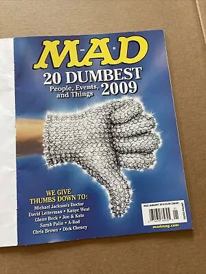 MAD Magazine #502 January 2010 Micheal’s Glove W/mailer VG Shipping Included • $17.90