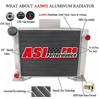 $169 • Buy 3-Row All Aluminum Radiator For 1982-1994 Ford Ranger V8 1993 1992 1991 1990