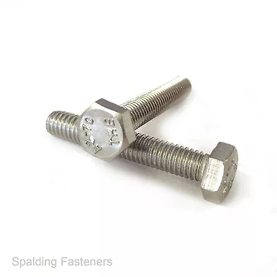 M14 Metric A2 Stainless Steel Fully Threaded Bolts DIN933 • £3.34