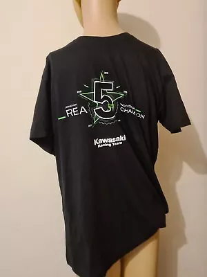 Kawasaki T-shirt Junior Medium Racing Team Black BNWT RRP30 Freepost • £9.99